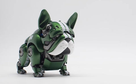 HWJ Rambler Mecha Bulldog Green Version 15.5*10.5*10cm / 6.10*4.13*3.94"