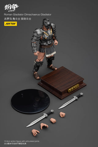 【Pre-Order】JoyToy Source Strife Roman Gladiator Dimachaerus Gladiator 1/18 Scale 10.8 x 4.6 cm / 4.25 x 1.81''