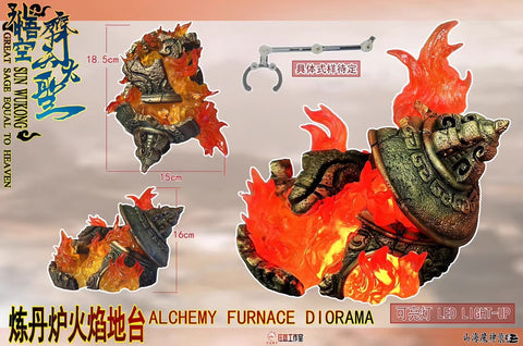 【Pre-Order】Fury Toys Alchemy Furnace Diorama w/ LED for Sun Wukong 1/12 Scale 18.5cm / 7.28"