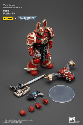 JoyToy Source Warhammer 40K World Eaters Khorne Berzerker 3 1/18 Scale  12.6 x 7.2 cm / 4.96 x 2.83''