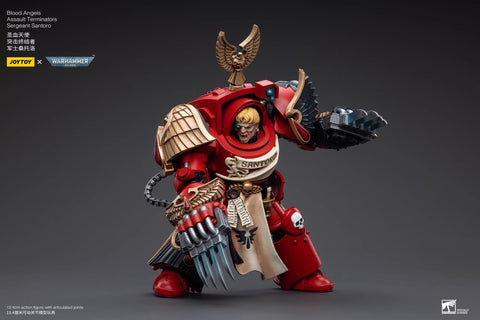 JoyToy Source Warhammer 40K Blood Angels Assault Terminators Sergeant Santoro 1/18 Scale
