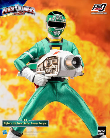 【Pre-Order】Threezero 3Z08150W0 Green Turbo Power Ranger 1/6 Scale 30.7cm / 12.08"