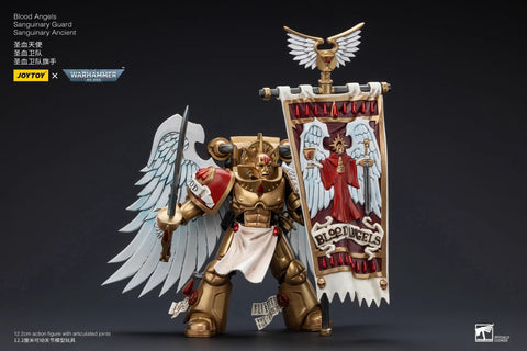 JoyToy Source Warhammer 40K Blood Angels Sanguinary Guard Sanguinary Ancient 1/18 Scale 12.2 x 7.2 cm / 4.8 x 2.83''