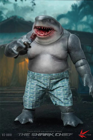 【Pre-Order】Red Star Toys RS-0001 King Shark The Shark Chief 1/6 Scale 37cm / 14.57’’