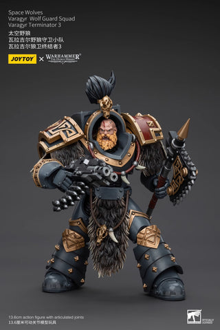 JoyToy Source Warhammer The Horus Heresy Space Wolves Varagyr Wolf Guard Squad Varagyr Terminator 3 1/18 Scale 14.2cm / 5.59''