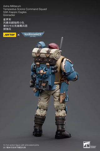 JoyToy Source Warhammer 40K Astra Militarum Tempestus Scions Command Squad 55th Kappic Eagles Grenadier 1/18 Scale