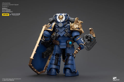 JoyToy Source Warhammer The Horus Heresy Ultramarines Invictarus Suzerain Squad Suzerain 1 1/18 Scale 12.2 x 7.9 cm / 4.8 x 3.11''