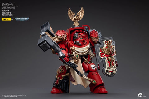 JoyToy Source Warhammer 40K Blood Angels Assault Terminators Brother Davinos 1/18 Scale