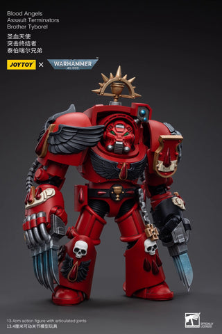 JoyToy Source Warhammer 40K Blood Angels Assault Terminators Brother Tyborel 1/18 Scale