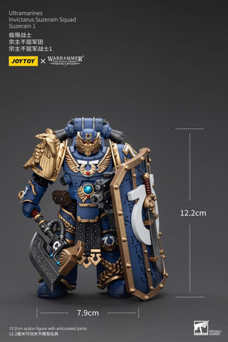 JoyToy Source Warhammer The Horus Heresy Ultramarines Invictarus Suzerain Squad Suzerain 1 1/18 Scale 12.2 x 7.9 cm / 4.8 x 3.11''