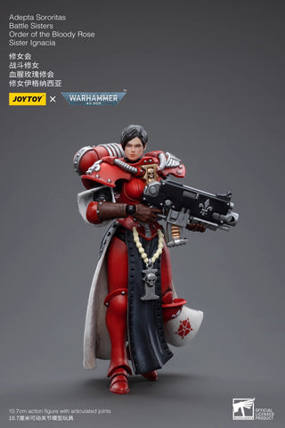 JoyToy Source  Warhammer 40K Adepta Sororitas Battle Sisters Order of the Bloody Rose Sister Ignacia 1/18 Scale