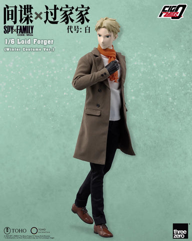 Threezero 3Z0782 Spy x Family Code White FigZero Loid Forger Winter Costume Version 1/6 Scale 31.48cm /12”