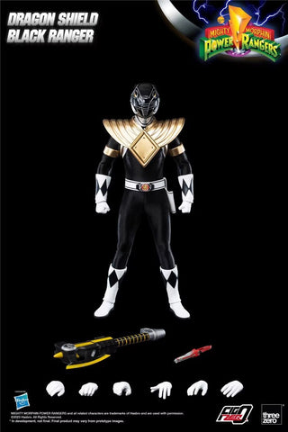Threezero & Hasbro FigZero 3Z05910W0 Dragon Shield Black Ranger 1/6 Scale 30cm / 11.81"