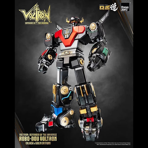 Threezero Voltron: Defender of the Universe ROBO-DOU Voltron Black x Gold Edition 27cm / 10.63''