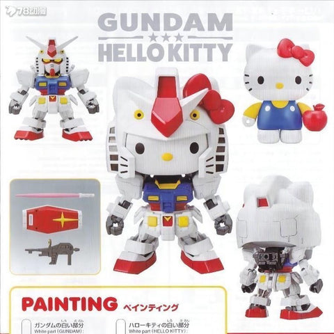 Gaogao Model  RX-78-2SD Hello Kitty x The Origin Gundam Pink Version Model Kit 1/144 Scale