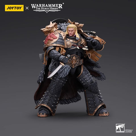 JoyToy Source Warhammer The Horus Heresy Space Wolves Leman Russ Primarch of the VIth Legion 1/18 Scale  18 x 10.8 cm / 7.09 x 4.25"