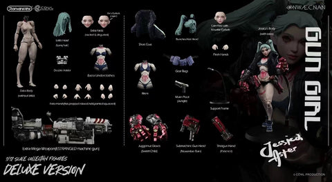 Romankey X Cowl Onwæcnan Gun Girl Jessica Aster Deluxe Version 1/12 Scale