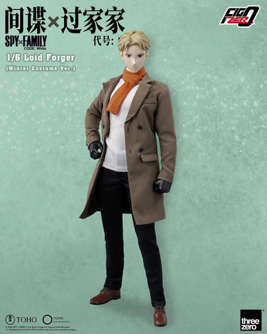 Threezero 3Z0782 Spy x Family Code White FigZero Loid Forger Winter Costume Version 1/6 Scale 31.48cm /12”
