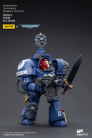 JoyToy Source Warhammer 40K Ultramarines Terminators Sergeant Terconon 1/18 Scale