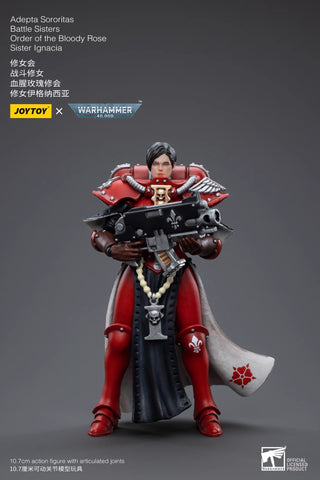 JoyToy Source  Warhammer 40K Adepta Sororitas Battle Sisters Order of the Bloody Rose Sister Ignacia 1/18 Scale