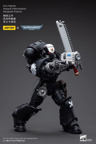 JoyToy Source Warhammer 40K Iron Hands Intercessors Sergeant Kalock 1/18 Scale