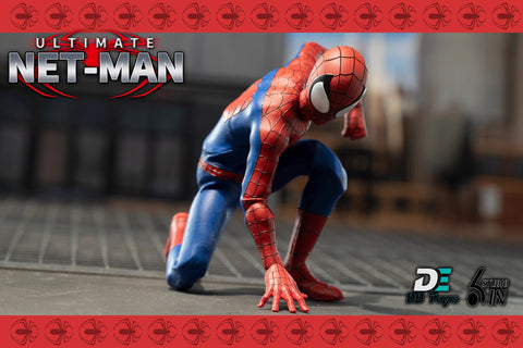 DBToys X 6in Studio dbm001 & dbm002 Ultimate Net-Man Red & Ultimate Net-Man Black 1/12 Scale