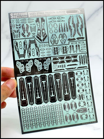 SH Studio Etching Upgrade Kit for MGEX Strike Freedom Gundam MG 1/100 Scale