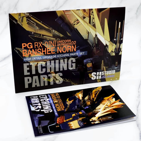 SH Studio Etching Upgrade Kit for PG RX-0 Unicorn Gundam 02 Banshee Norn 1/60 Scale