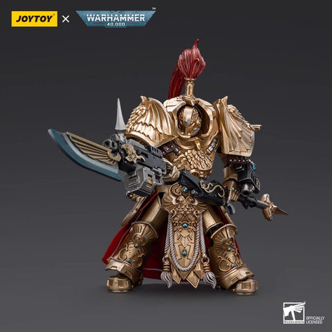 JoyToy Source JT9244 Warhammer 40K Adeptus Custodes Allarus Shield-Captain in Allarus Terminator Armour Hydon Seronis 01  1/18 Scale 14cm / 5.51''