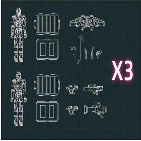 Sheik Mainland MUCC-F2 3 Min Project Mobile Unit Coordinated Combat Team Model Kit 1/60 Scale