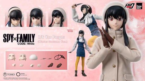 Threezero FigZero Spy x Family Code White Yor Forger Winter Costume Version 1/6 Scale 28.5cm / 11.22''