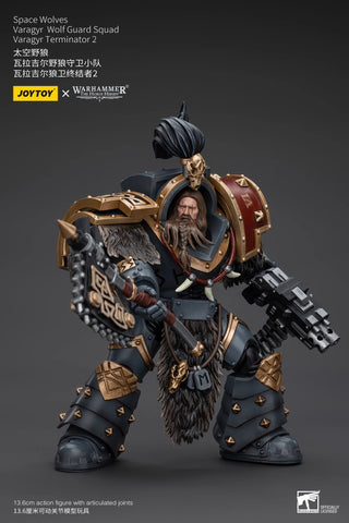 JoyToy Source Warhammer The Horus Heresy Space Wolves Varagyr Wolf Guard Squad Varagyr Terminator 2 1/18 Scale 14.2cm / 5.59''