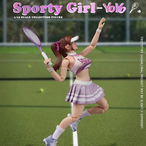 【Pre-Order】Crazy Figure LT005 Sporty Girl - Yoyo 1/12 Scale 15cm / 5.91"