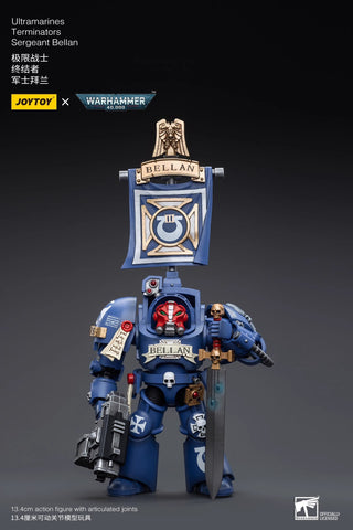 JoyToy Source Warhammer 40K Ultramarines Terminators Sergeant Bellan 1/18 Scale