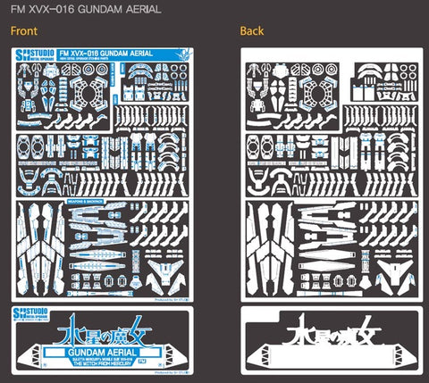 SH Studio SH Studio Etching Upgrade Kit for MG FM Gundam Aerial 1/100 Scale
