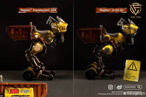 Fog Toys 02RT Moveable Vehicle Raptor Translucent Version  1/12 Scale 18cm / 7.09''