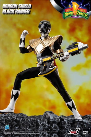 Threezero & Hasbro FigZero 3Z05910W0 Dragon Shield Black Ranger 1/6 Scale 30cm / 11.81"