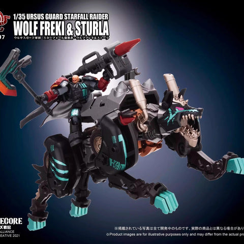 Toys Alliance ARC-07 Ursus Guard Starfall Rider Wolf Freki & Sturla Set of 2 1/35 Scale