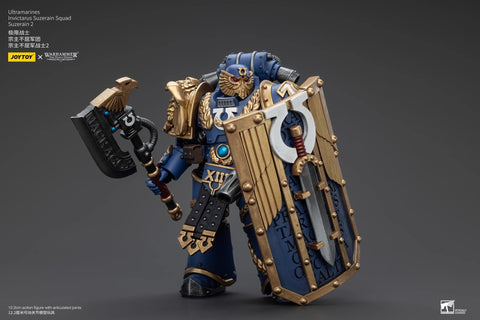 JoyToy Source Warhammer The Horus Heresy Ultramarines Invictarus Suzerain Squad Suzerain 2 1/18 Scale 12.2 x 7.9 cm / 4.8 x 3.11''
