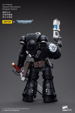 JoyToy Source Warhammer 40K Iron Hands Intercessors Sergeant Kalock 1/18 Scale